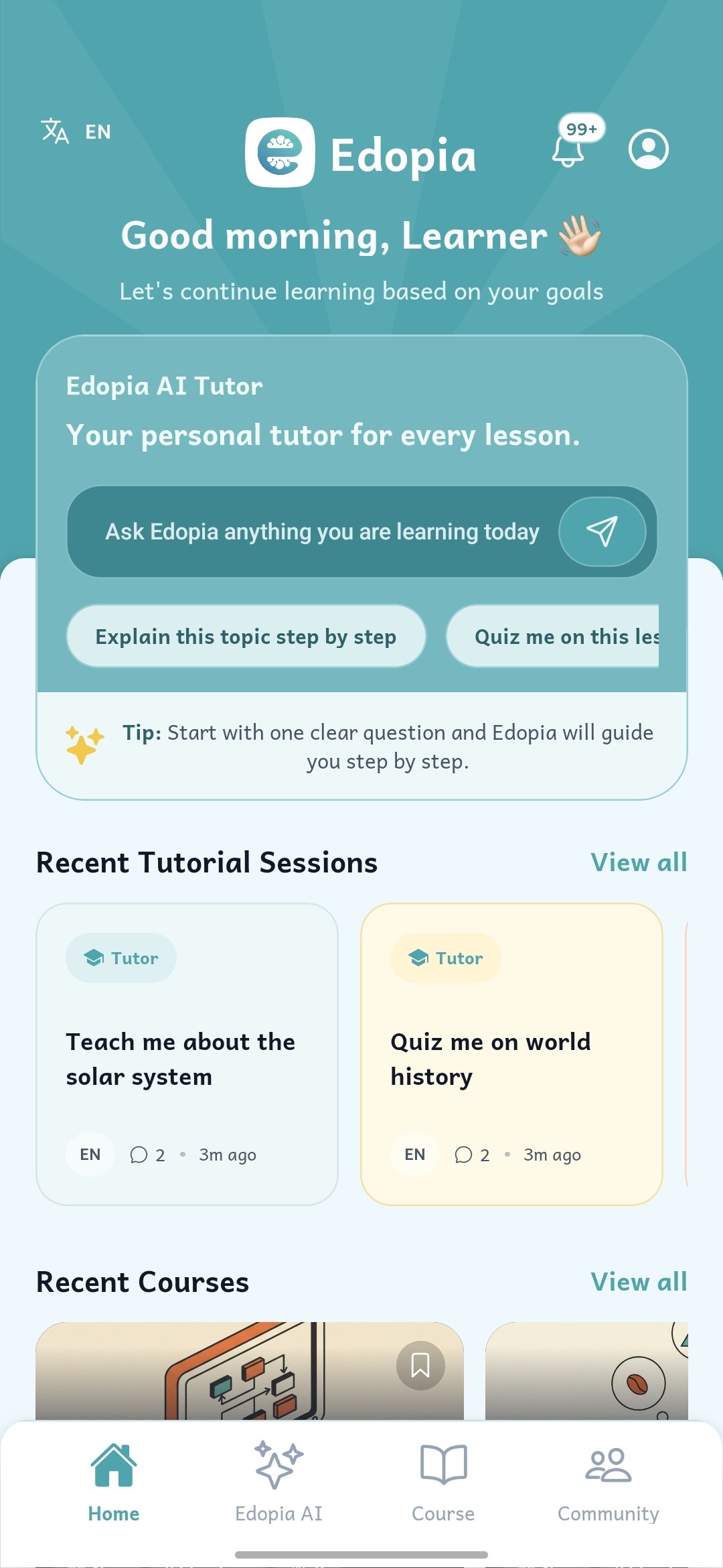 Edopia App Mockup
